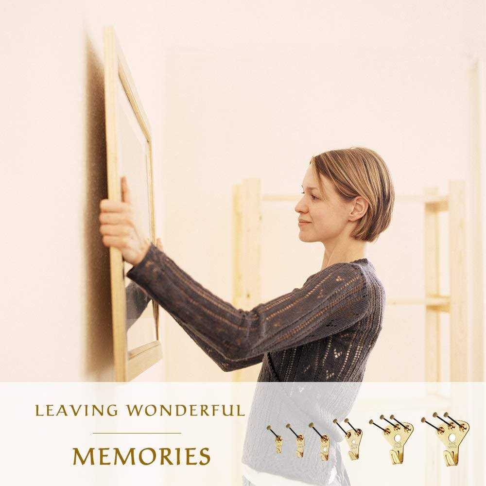 125 pcs Picture Hangers Heavy Duty Picture Hanging Kit with Nails - Image 3