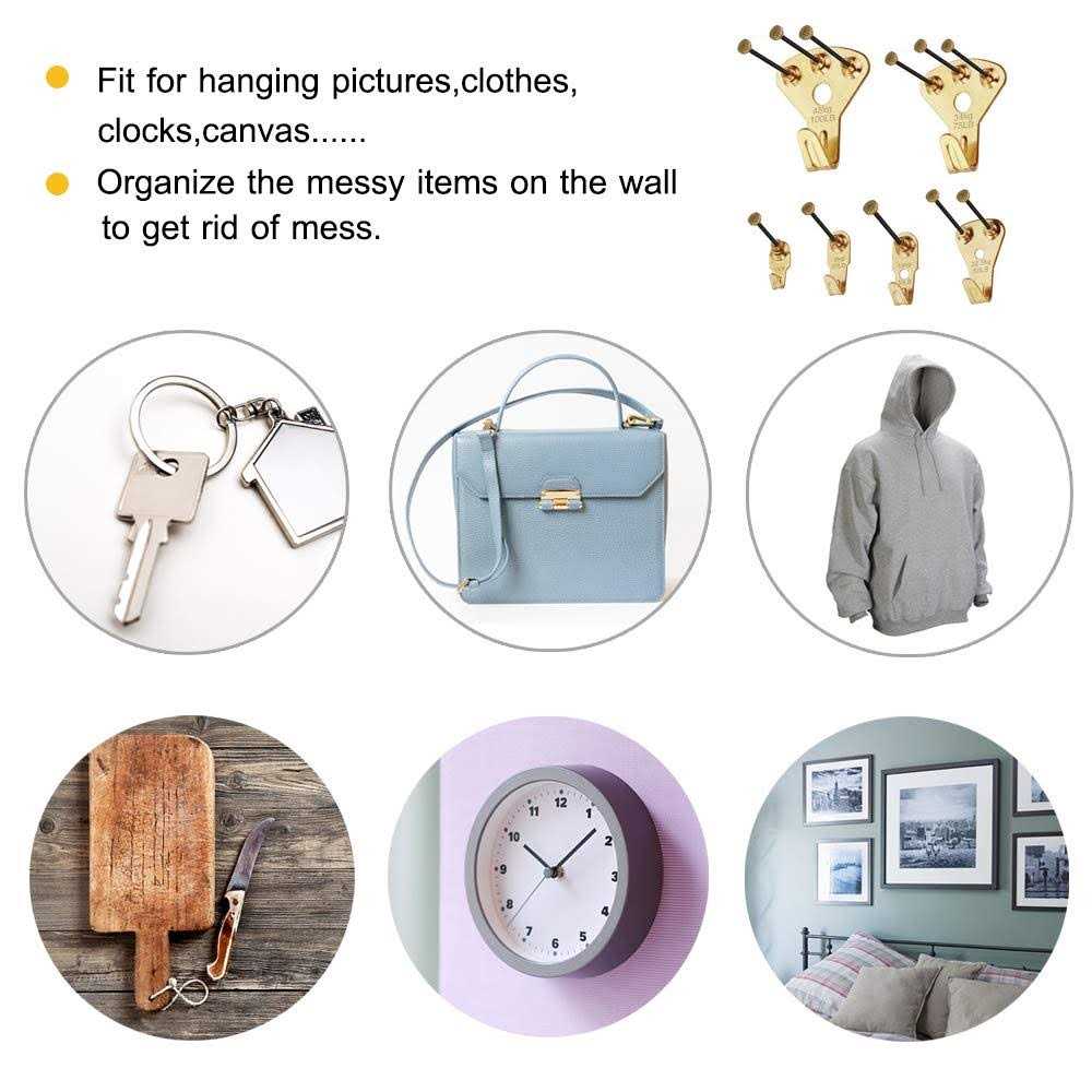 125 pcs Picture Hangers Heavy Duty Picture Hanging Kit with Nails - Image 4