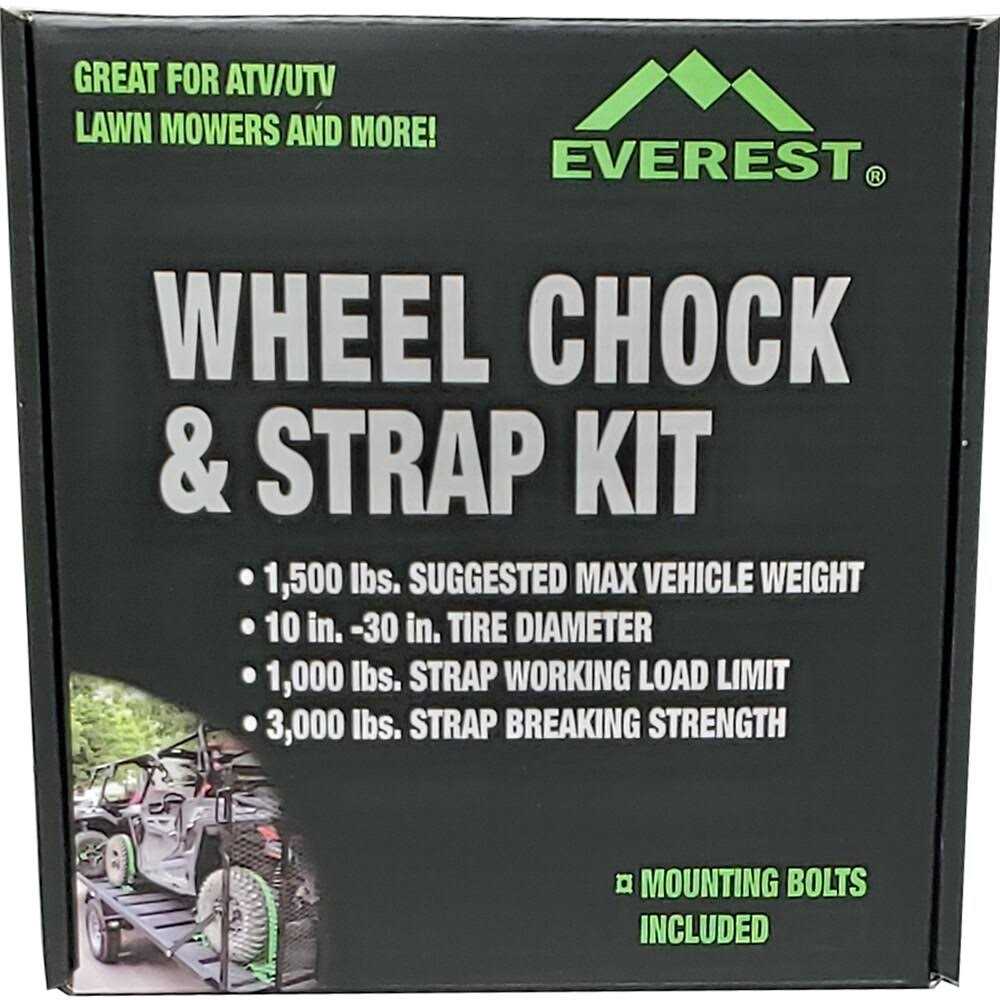 Everest Wheel Chock & Strap Kit with Straps & Mounting Bolts Included WCK-001 - Image 5