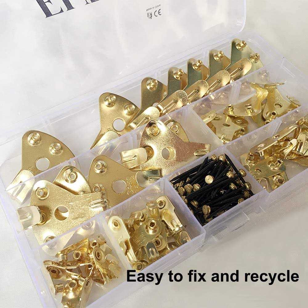 125 pcs Picture Hangers Heavy Duty Picture Hanging Kit with Nails - Image 5