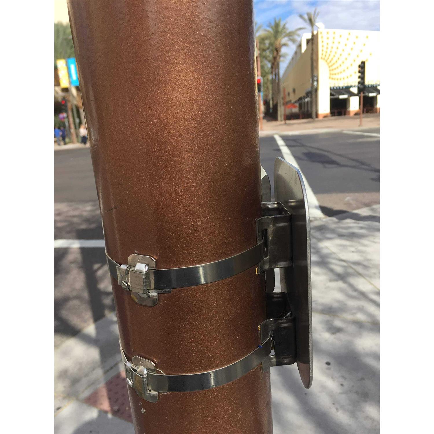 Fechometal USA 304 Stainless Steel Single Bolt 3/4 Flared Leg Bracket - Image 4