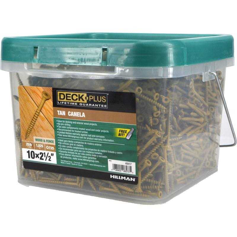 Deck Plus Exterior Tan Wood Screws 48417 - Image 3