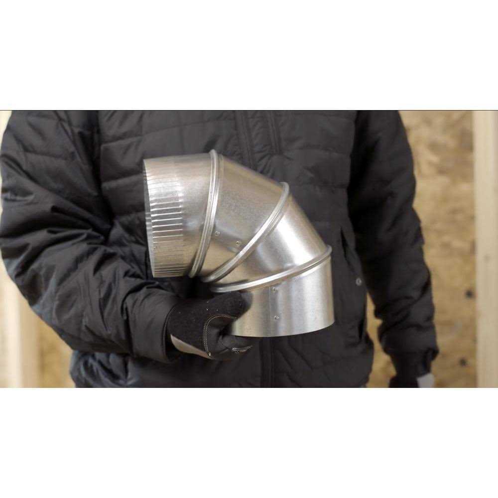 Master Flow 8 in. 90-Degree Round Adjustable Elbow - Image 4