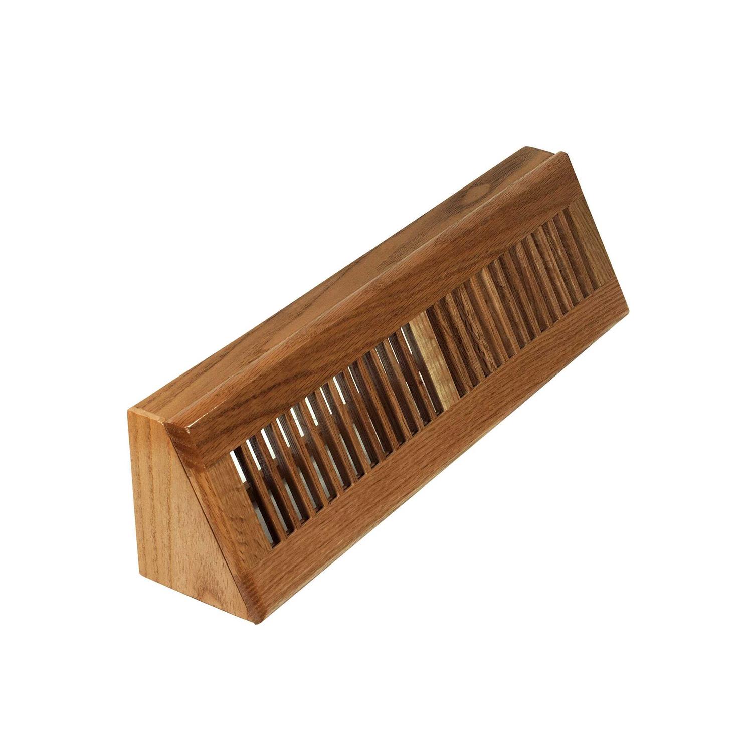 Decor Grates WL18BB Natural Oak Baseboard Register - Image 3