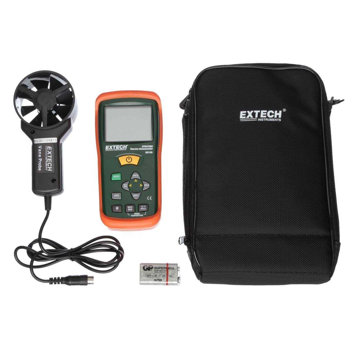 Extech AN100 Anemometer CFM/CMM - Image 5