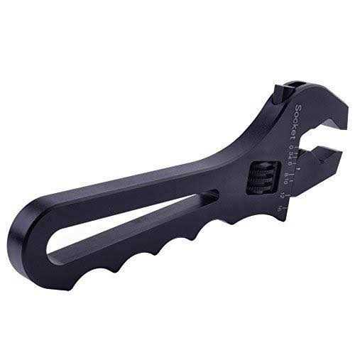 Evil Energy An Hose Fitting Adjustable Wrench Spanner Lightweight Aluminum 3an-16an Black - Image 5