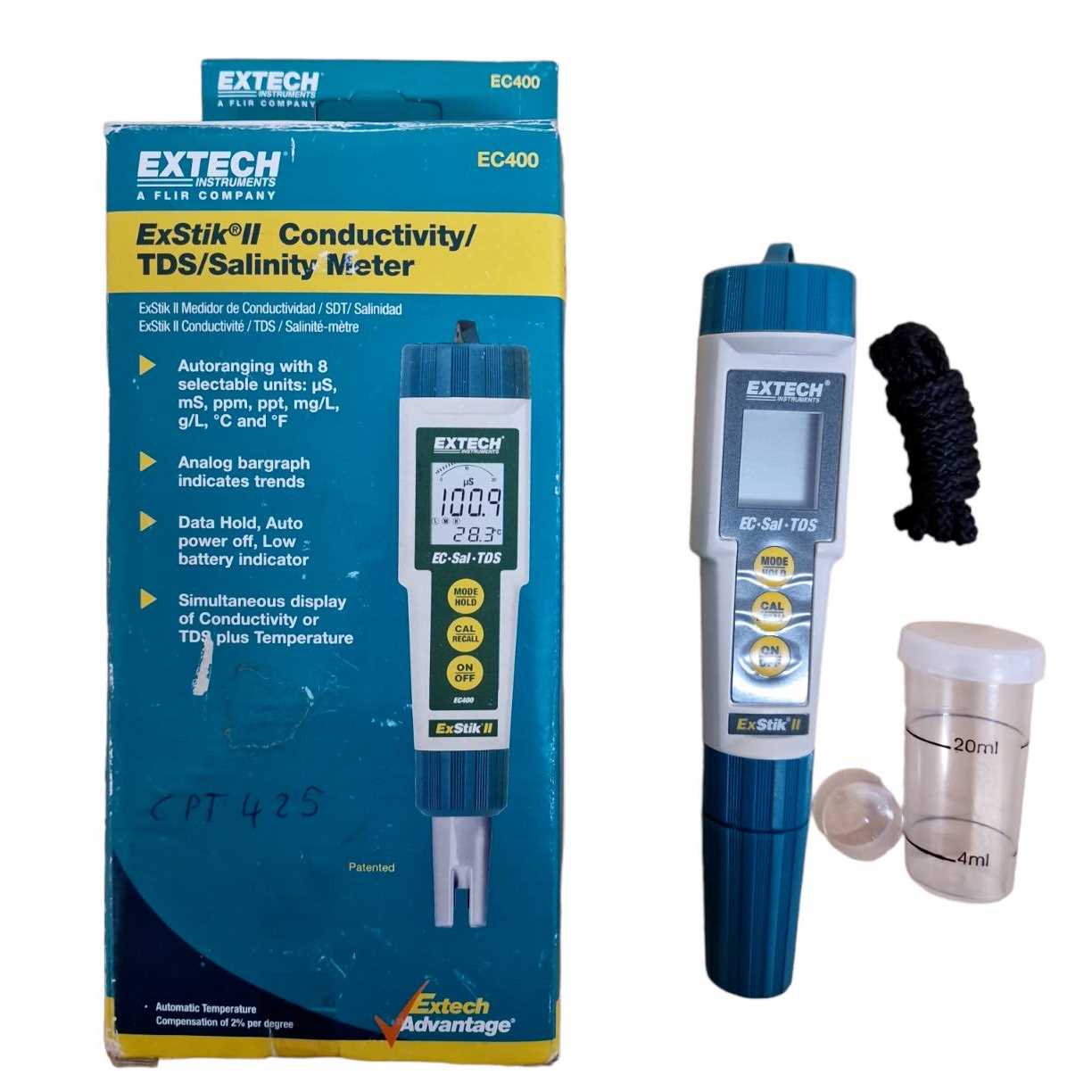 Extech EC400 ExStik Conductivity/TDS/Salinity Meter - Image 4
