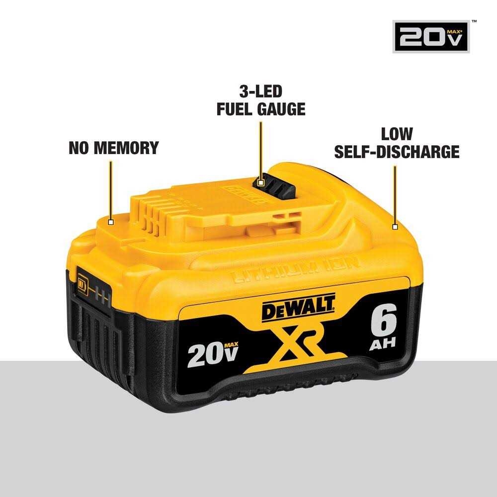 DeWalt DCB246CK 20V MAX Starter Kit W/ FREE DCG405B 20V MAX XR Angle Grinder - Image 4