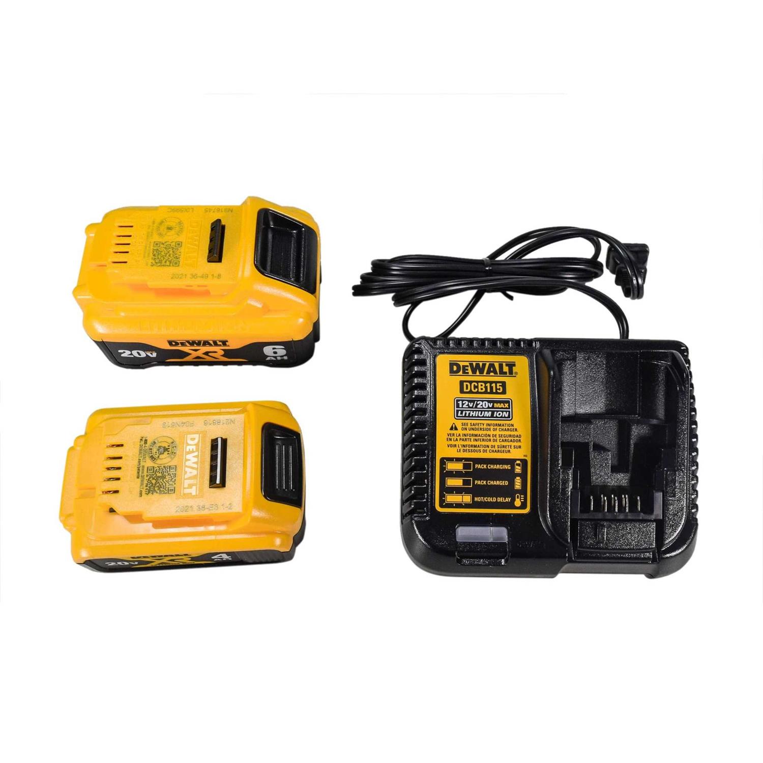 DeWalt DCB246CK 20V MAX Starter Kit W/ FREE DCG405B 20V MAX XR Angle Grinder - Image 5