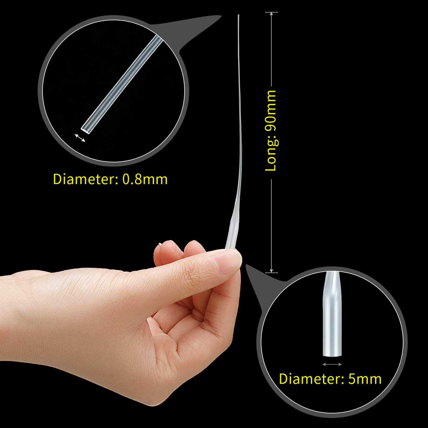 Glue Micro-Tips Plastic Glue Bottle Tips Glue Extender Precision Applicator for Crafting - Image 4