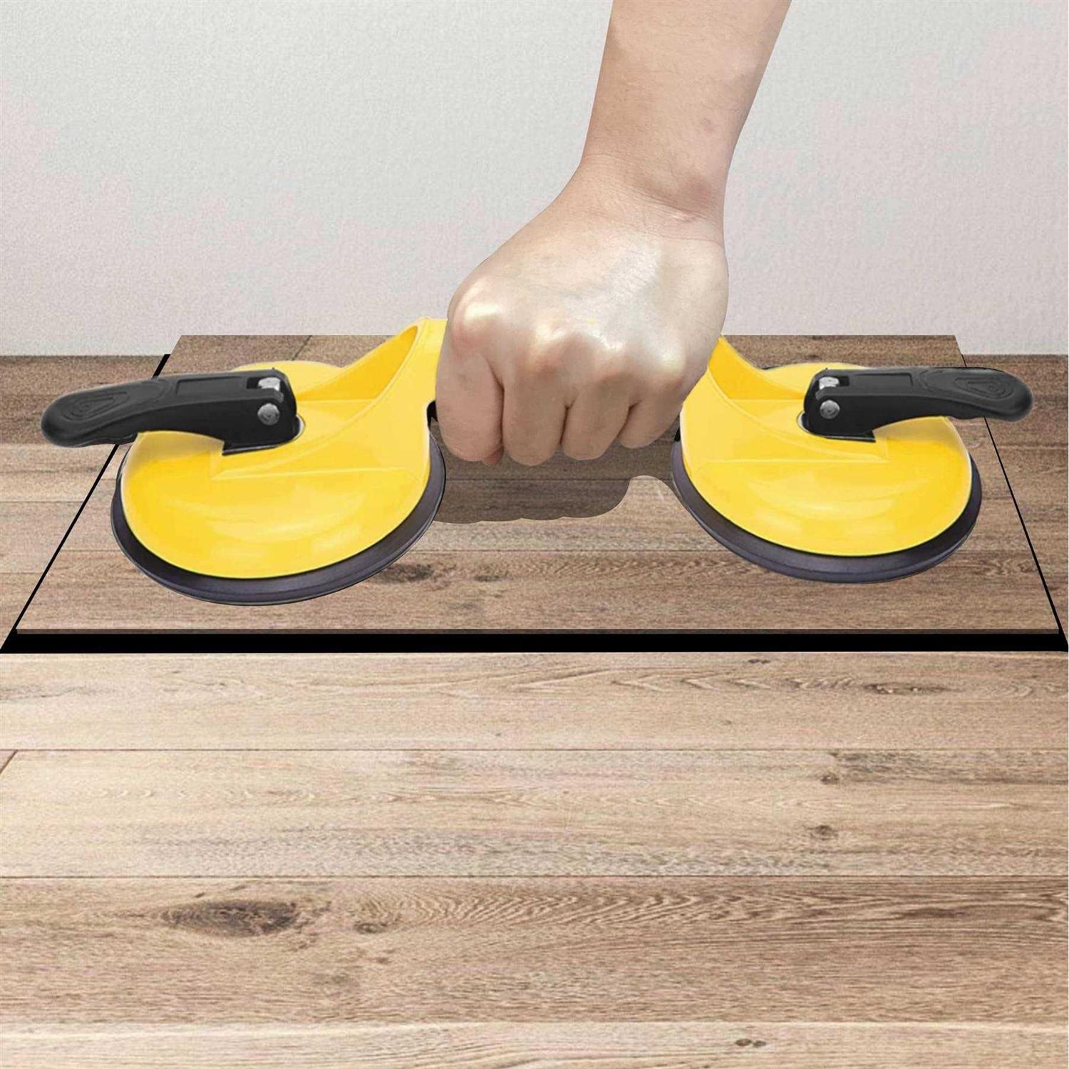 FCHO Floor Gap Fixer Tool for Laminate Floor Gap Repair Include Suction Cup and Mallet - Image 4