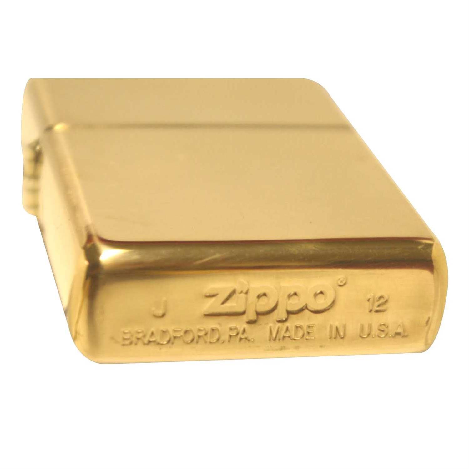 Zippo High-Polish Brass Lighter - Image 3