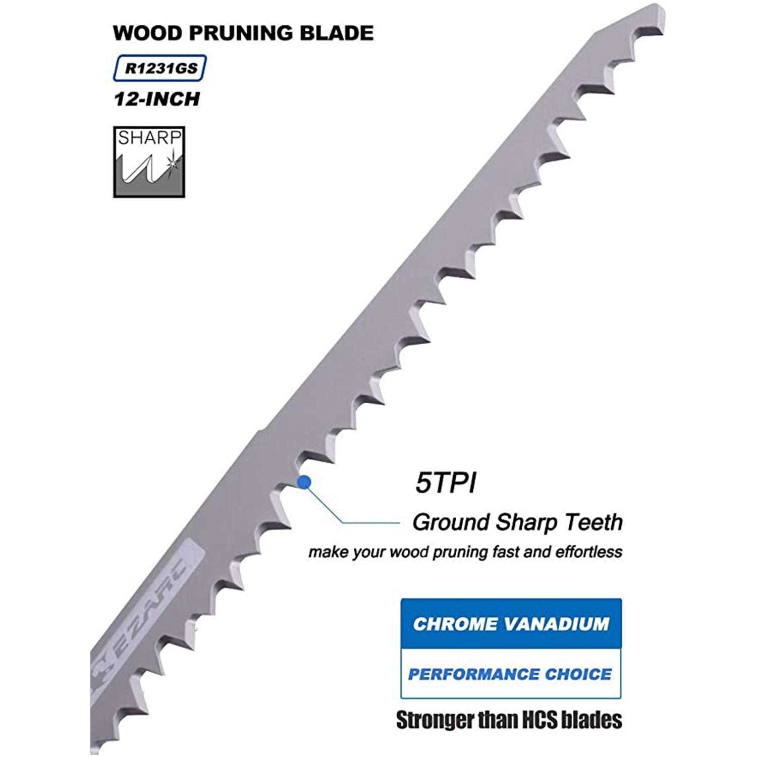 EZARC Wood Pruning Reciprocating Saw Blade - Image 4