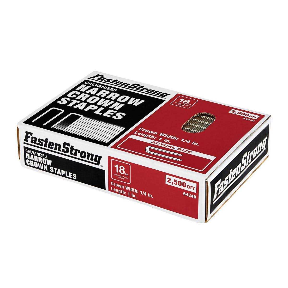 FASTENSTRONG 18 GA x 1/4 in. Crown 1 in. Galvanized Staples - Image 4