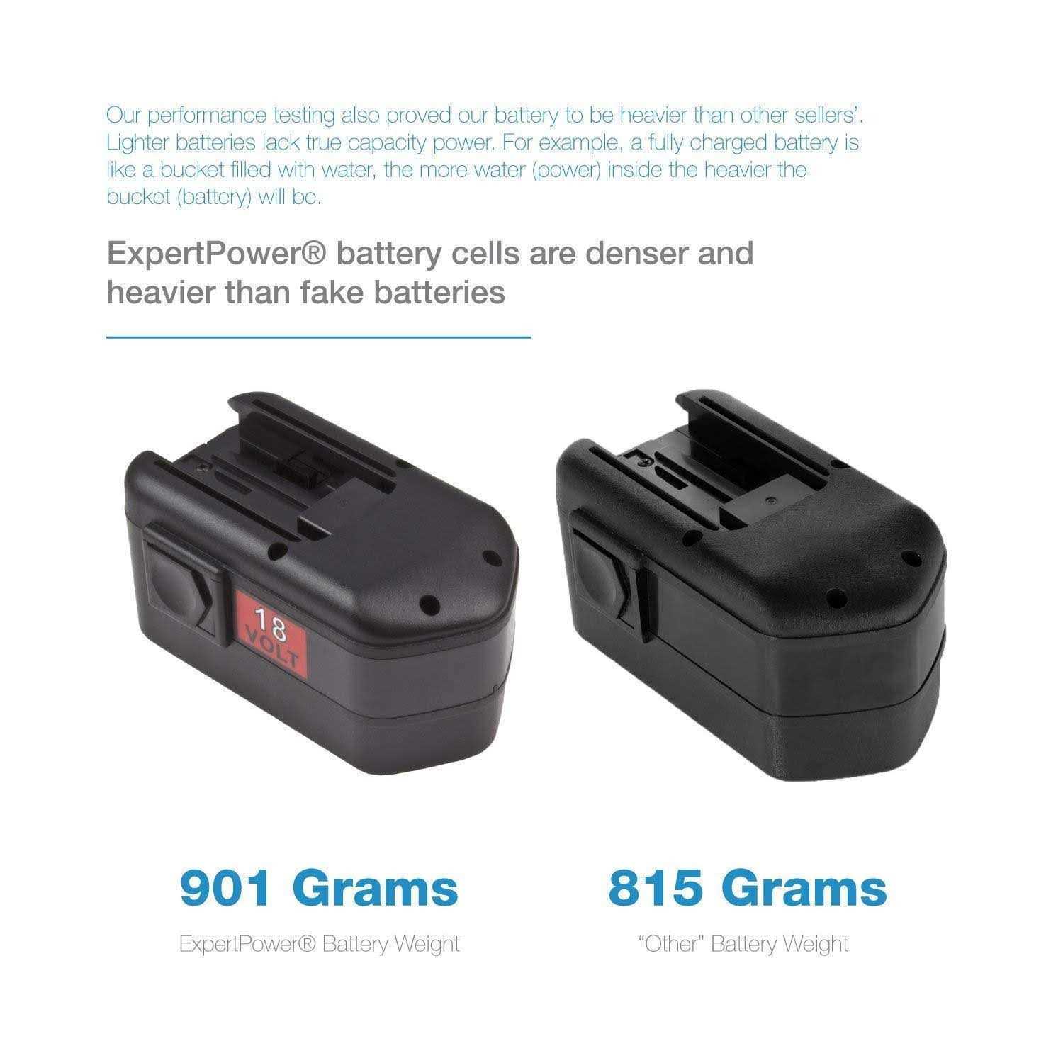 Expertpower 18v 2000mAh NiCd Battery for Milwaukee 48-11-2230 48-11-2200 48-11-2232 8940158631 - Image 5
