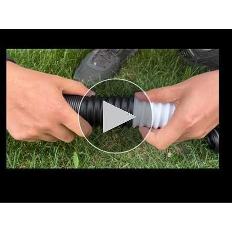Extra 8 Ft Pipe with Connector, 2 Inch Diameter, Use for NAACOO Catch Basin's Other Side Drainage or Splicing Flexible Pipe Length - Image 3