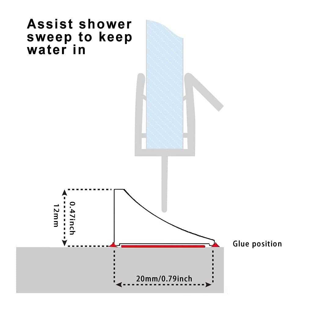 118 inch Water Guard for Kitchen Sink,Silicone Rubber Kitchen Splash Guard, Corner Water Retaining Dam Strip for Countertop,Shower, Bathroom,Self - Image 3