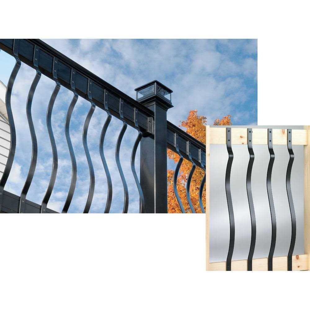 Deckorators 32 in. Black Aluminum Traditional Baluster - Image 3