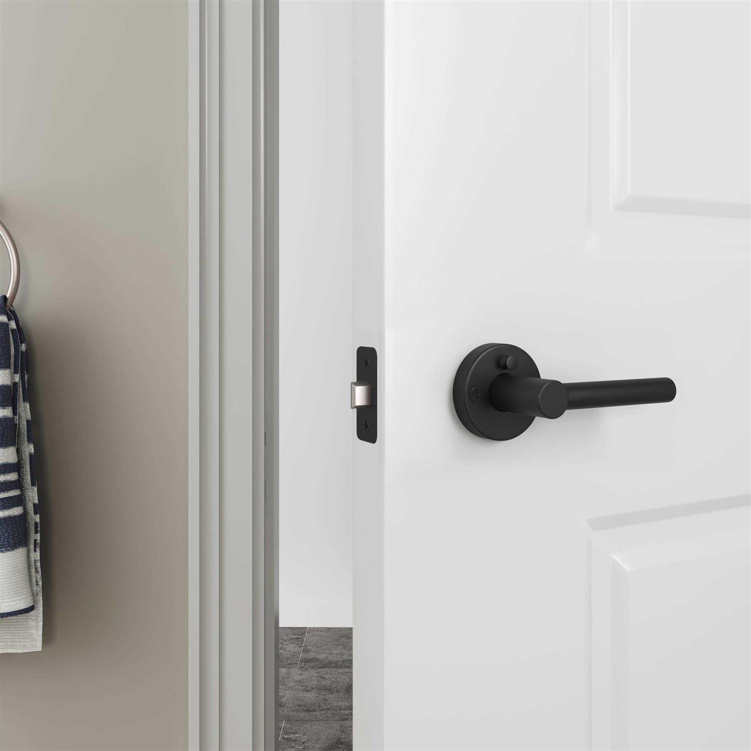 Miseno Elkton Round Rod Privacy Door Lever Set - Image 3