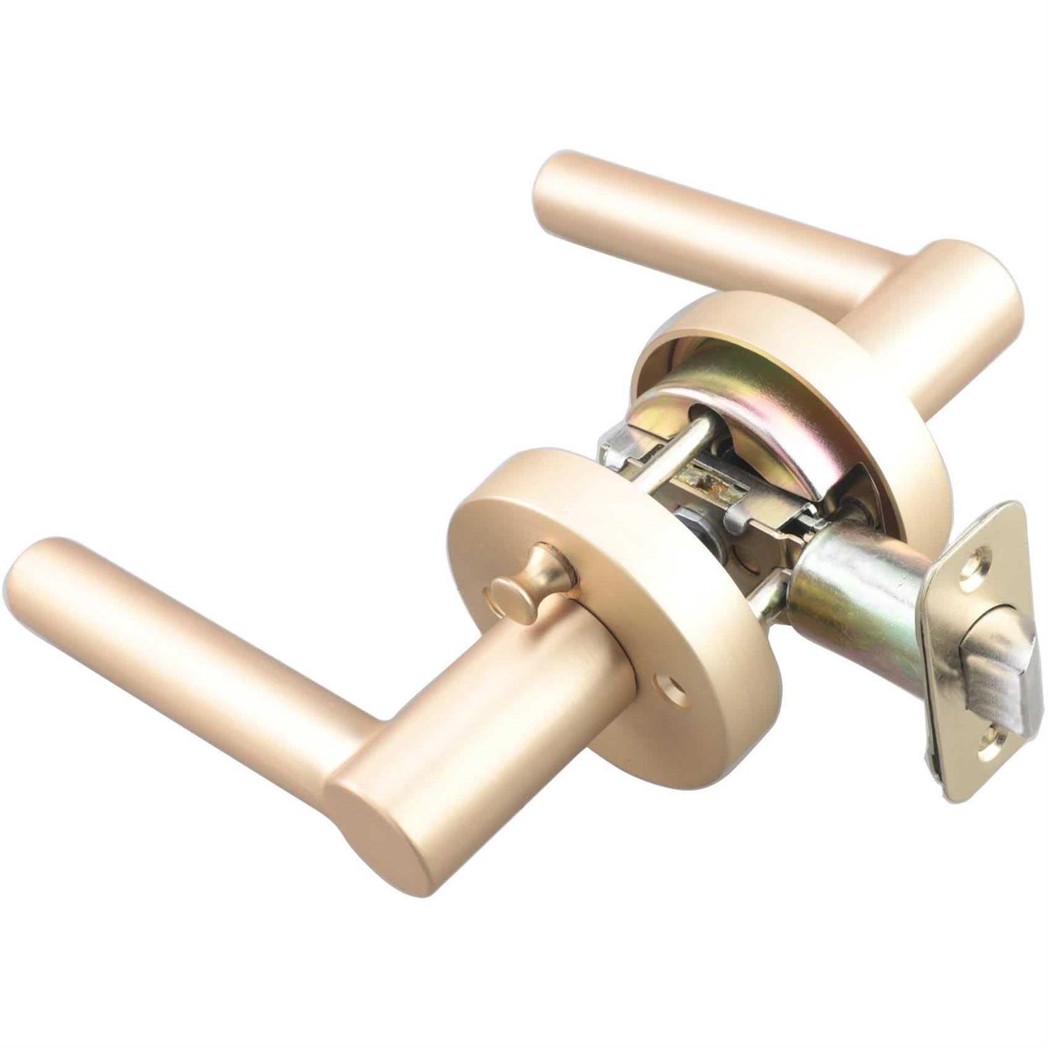 Miseno Elkton Round Rod Privacy Door Lever Set - Image 4