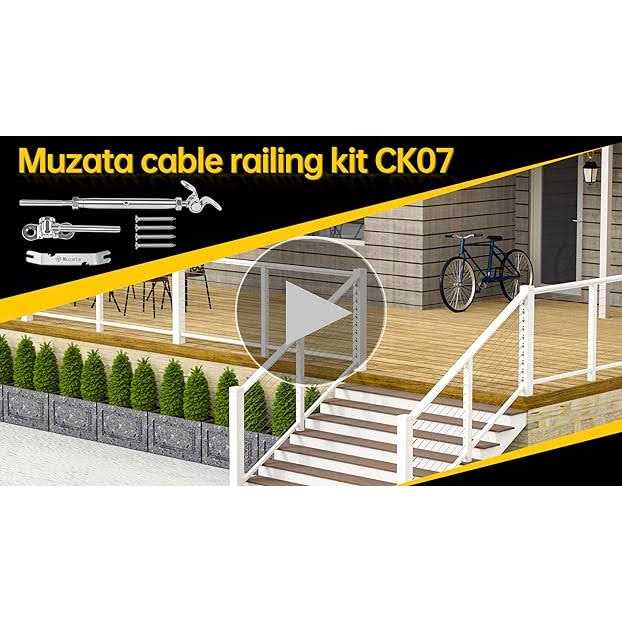 Muzata T316 Swage Toggle Turnbuckle Hardware Angle 180° Adjustable for Post MZZ0202 - Image 3