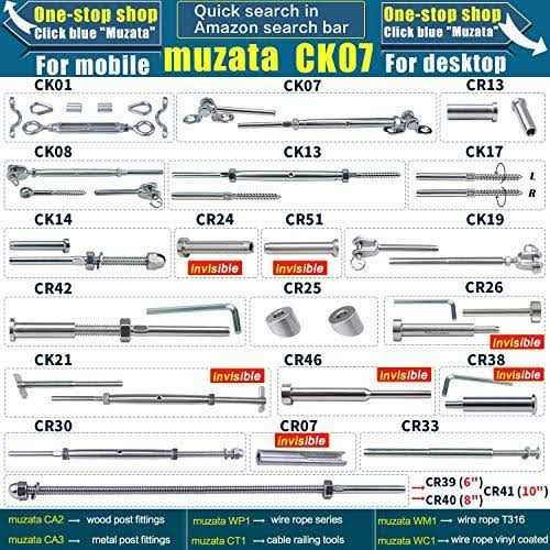 Muzata T316 Swage Toggle Turnbuckle Hardware Angle 180° Adjustable for Post MZZ0202 - Image 4