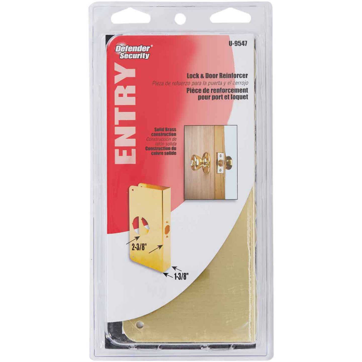 Defender Security Brass Door Reinforcer - Image 4