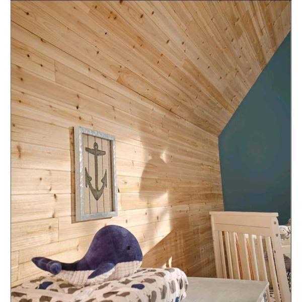 1/4 in. x 3-1/2 in. x 96 in. Cedar V-Plank - Image 3