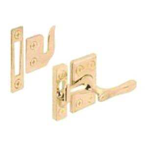 Defender Security U 9935 Casement Window Latch Lock, Brass Plated Finish 2 inch, Gold - Image 4