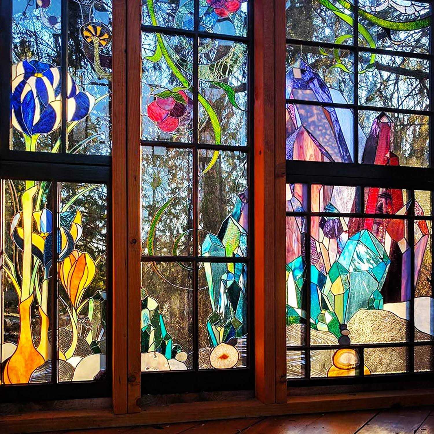 Paljolly 9 Pack Stained Glass Sheets, 4 x 6 inch Mosaic Glass Stained Glass Supplies and Projects - Image 4