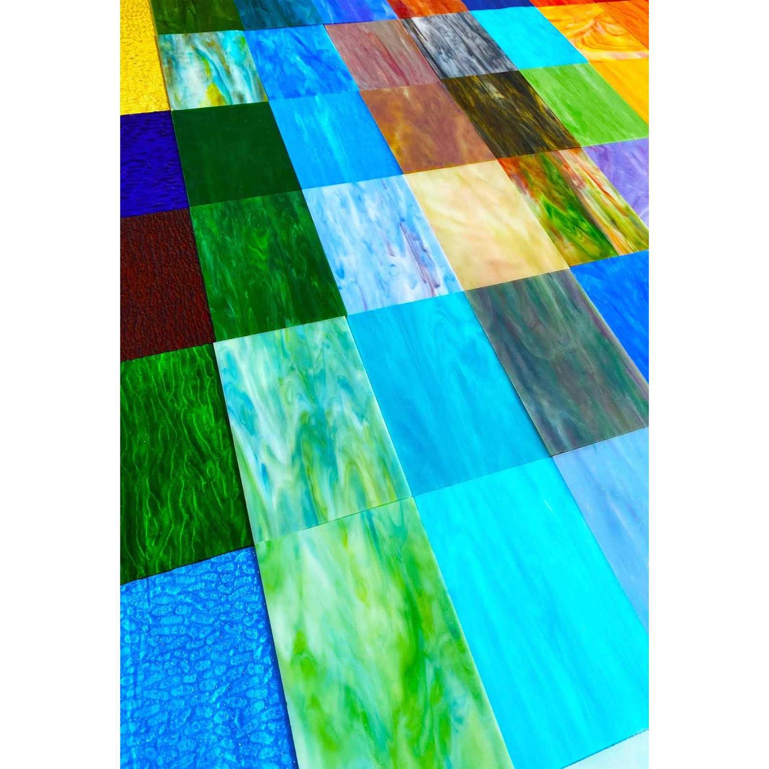 Paljolly 9 Pack Stained Glass Sheets, 4 x 6 inch Mosaic Glass Stained Glass Supplies and Projects - Image 4