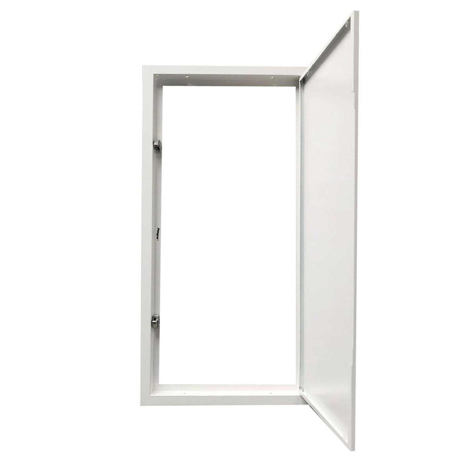Fengze Metal Access Panel 14 x 29 Spring Lock No Key Needed Strong Steel Access Door for Drywall and Ceiling Have Push Catch Lock - Image 3