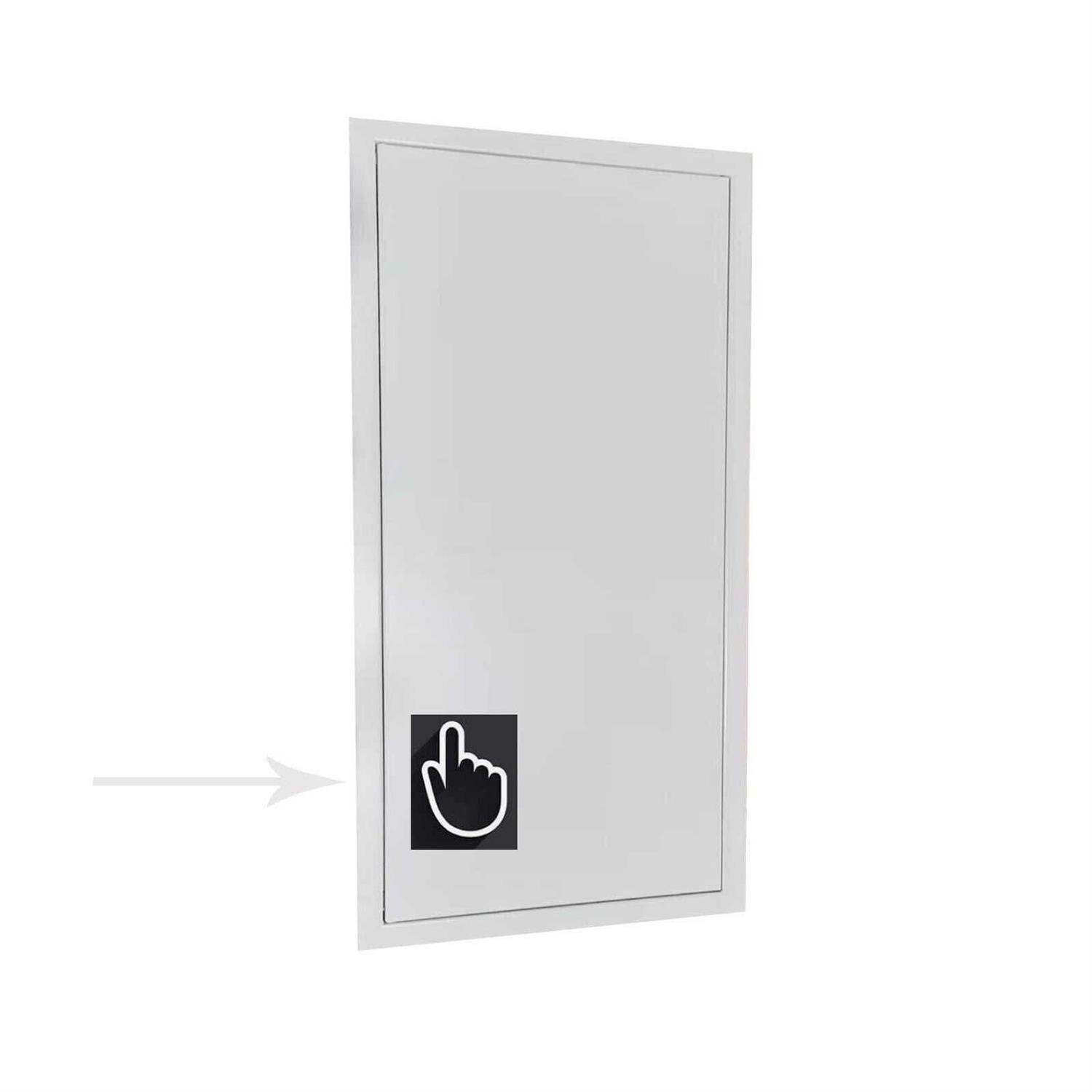Fengze Metal Access Panel 14 x 29 Spring Lock No Key Needed Strong Steel Access Door for Drywall and Ceiling Have Push Catch Lock - Image 4