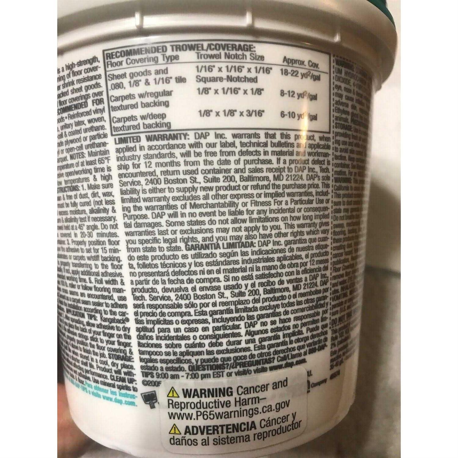 Dap Weldwood Multi-Purpose Floor Adhesive - Image 3