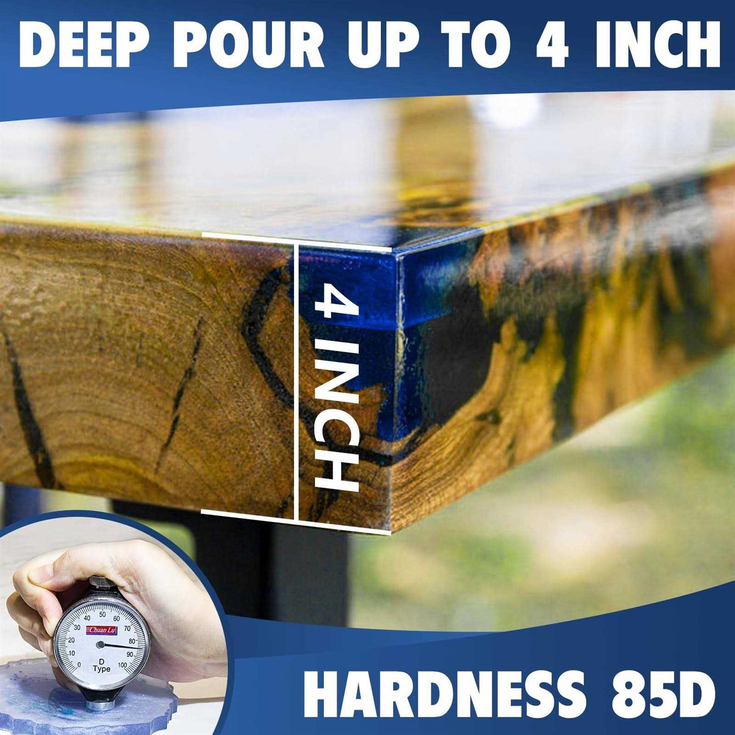 Deep Pour Epoxy Resin 2 to 4 Inch Depth Clear Epoxy Resin Kit with Mixer - Image 3