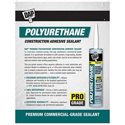 Dap Premium Polyurethane Construction Adhesive Sealant - Image 5