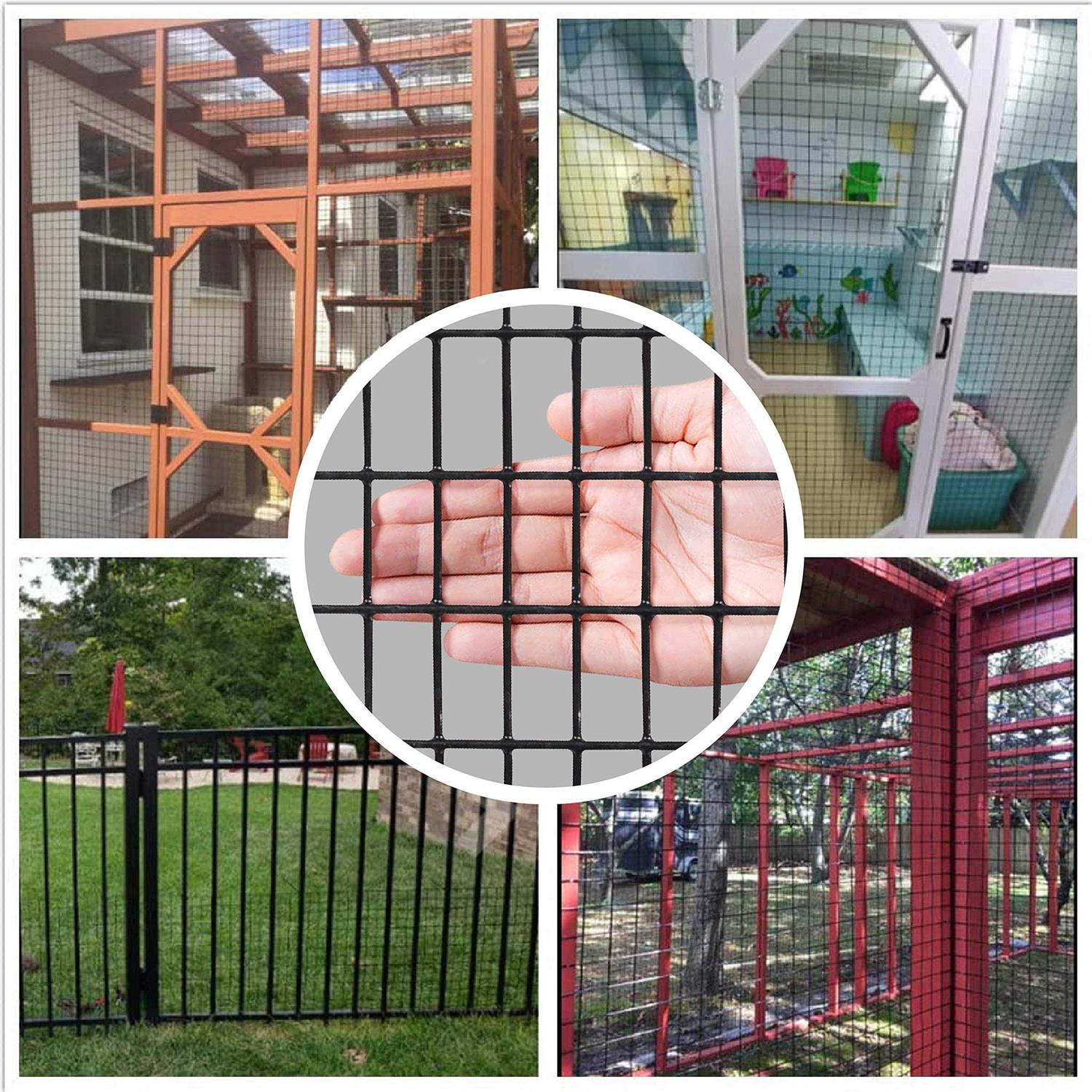 Fencer Wire 16 Gauge Black Vinyl Coated Welded Wire Mesh Size - Image 3