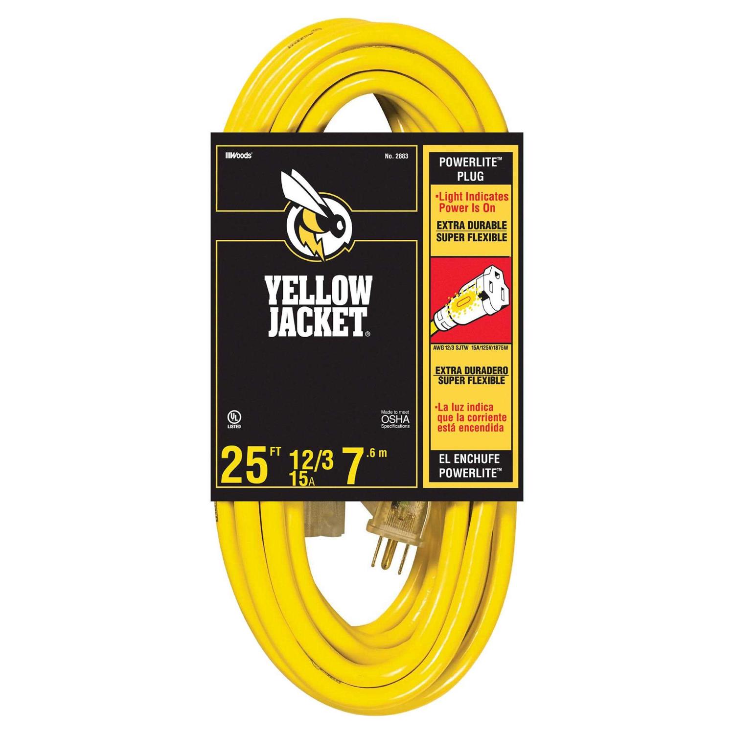 12/3 25 ft. Yellow Jacket Extension Cord 2883 - Image 3
