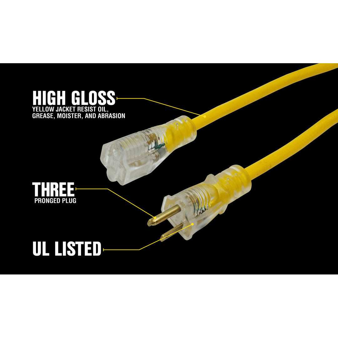 12/3 25 ft. Yellow Jacket Extension Cord 2883 - Image 4