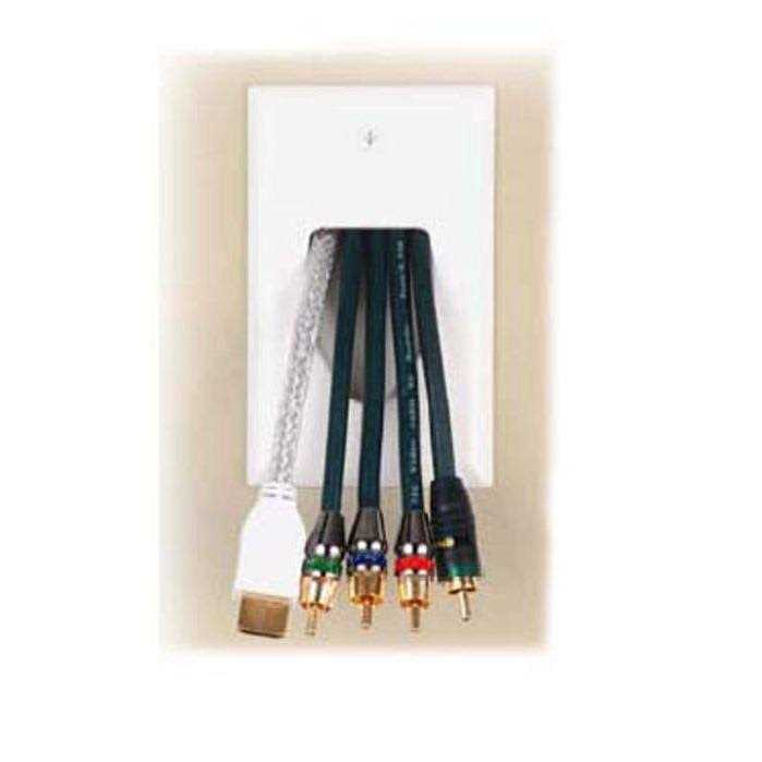 Datacomm 1-Gang Recessed Low Voltage Cable Plate - Image 4