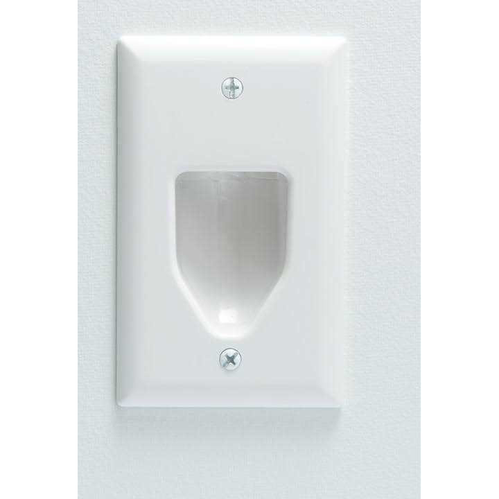 Datacomm 1-Gang Recessed Low Voltage Cable Plate - Image 5