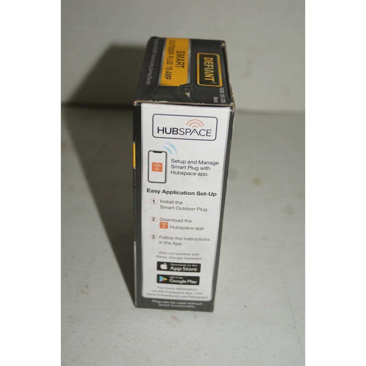 Defiant 15 Amp 120-Volt Smart Outdoor Single Outlet Wi-Fi Bluetooth Plug Powered by Hubspace - Image 4