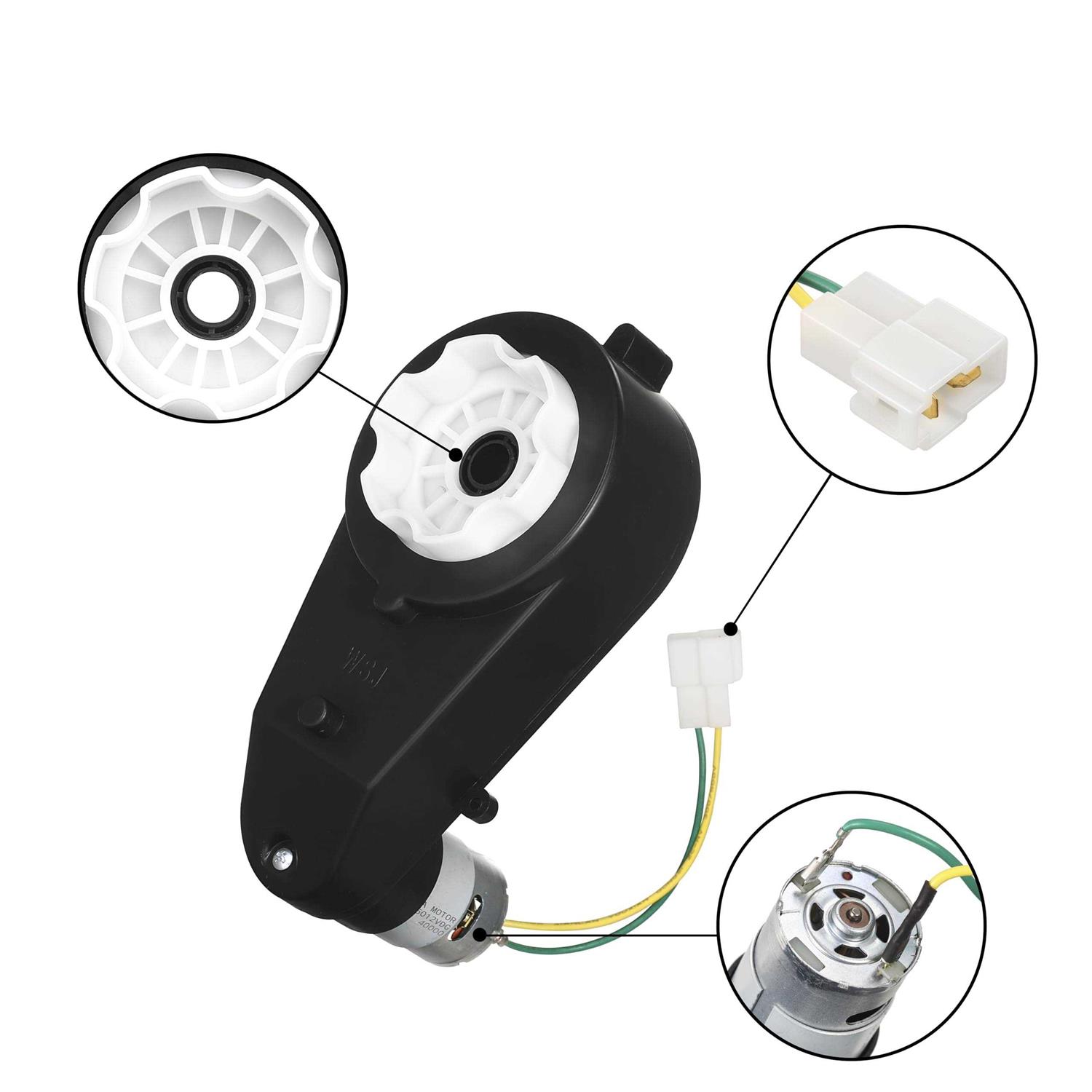 12V 40000RPM Motor 12V Kids Ride On Car Gearbox 2Pcs Electric Motor Gearbox Motorcycles High Speed RS550 Drive Engine Match Kids Ride On Toys Car - Image 3