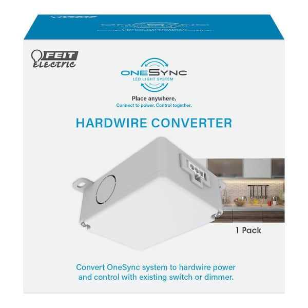 Feit Electric White Onesync Under Cabinet Hardwire Converter Junction Box - Image 4