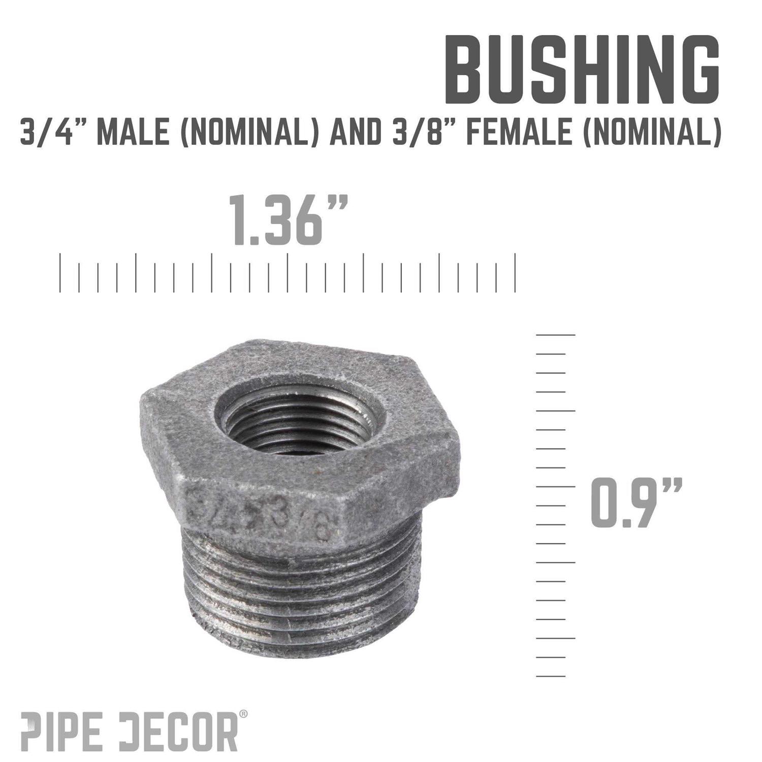 STZ 3/4 in. x Black Iron Bushing - Image 3