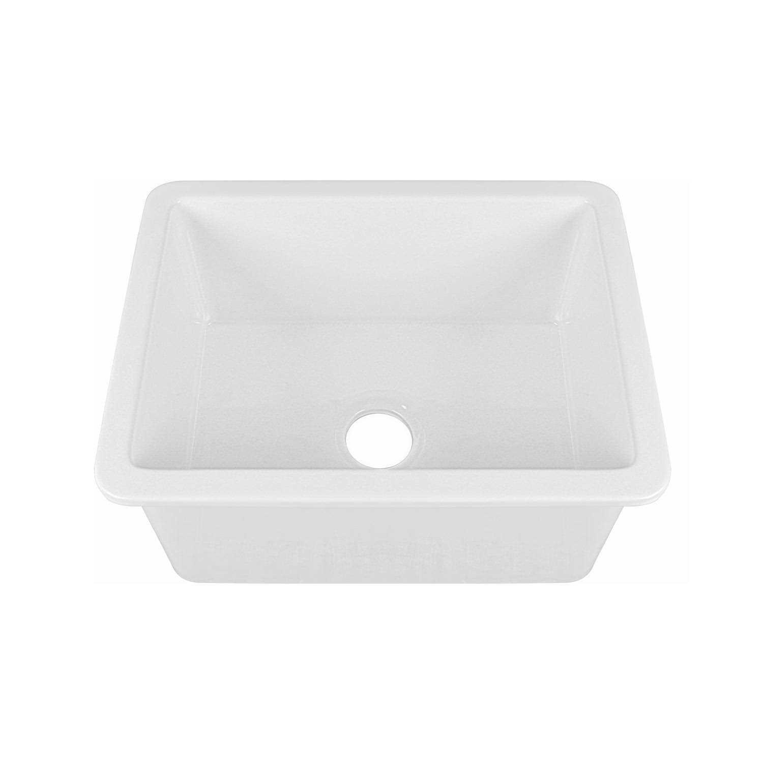 DeerValley Glen 24 x 19 Fireclay Rectangular Undermount Kitchen Sink DV-1K515 - Image 3