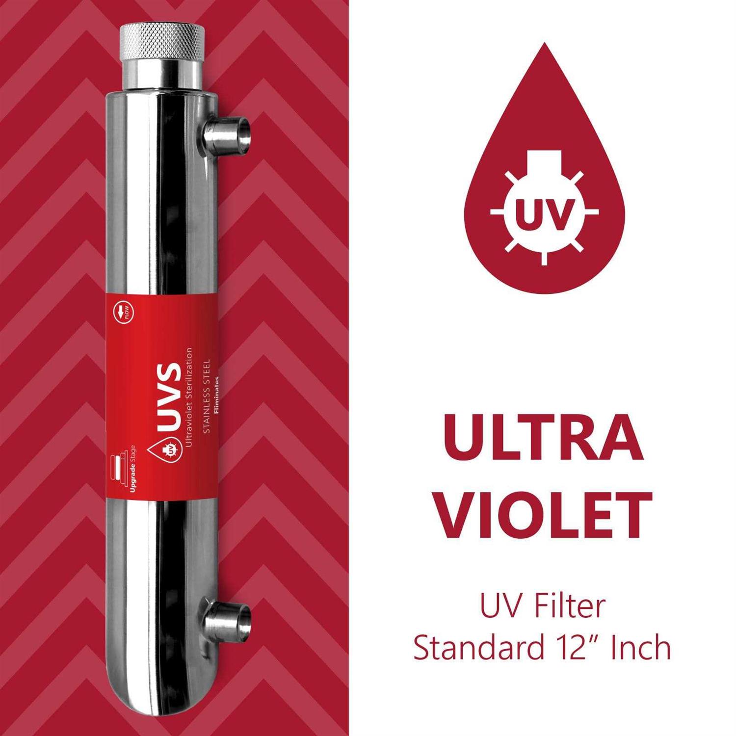 Express Water UV Water Filter Replacement UV Water System 12 inch UV Light Housing with 10 inch Bulb - Image 4