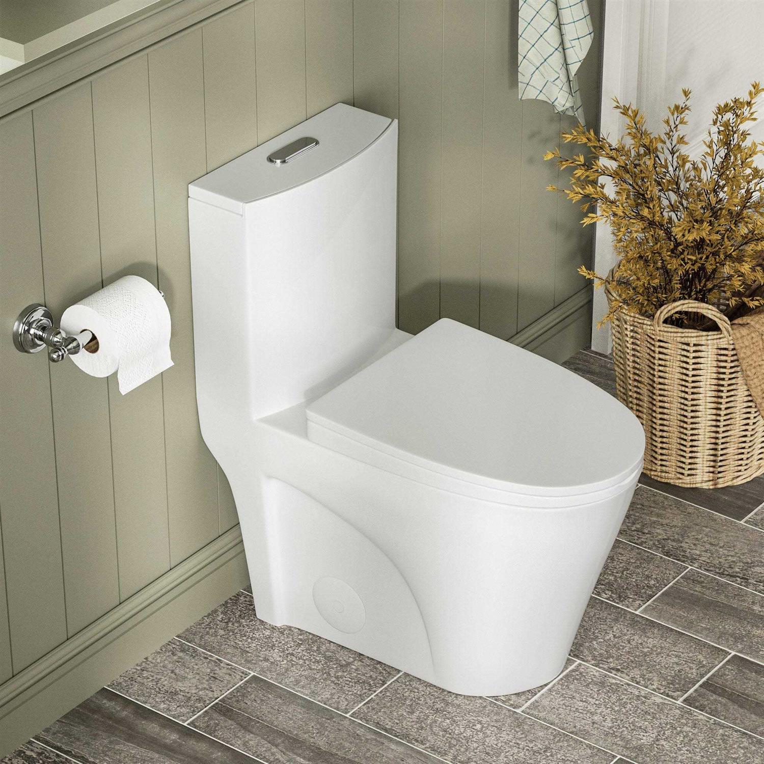 DeerValley DV-1F52102 Ace 1.6 GPF Dual-Flush Elongated One-Piece Toilet - Image 3