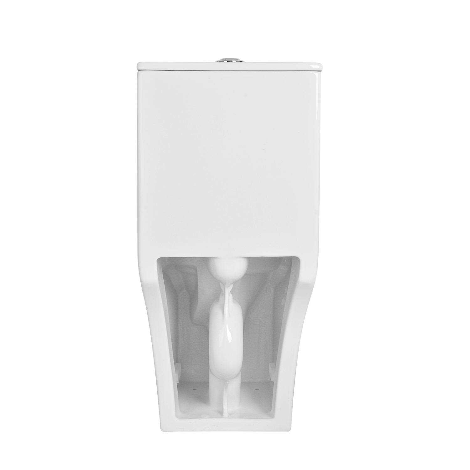 DeerValley Ace One-Piece 0.8/1.28 GPF Dual-Flush Rectangular Floor Mounted Toilet - Image 3