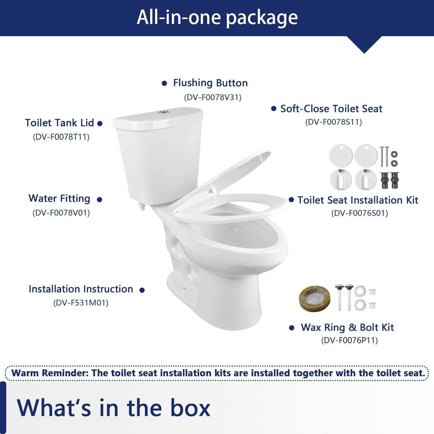 DeerValley Dynasty Two-Piece Elongated Toilet - Image 4